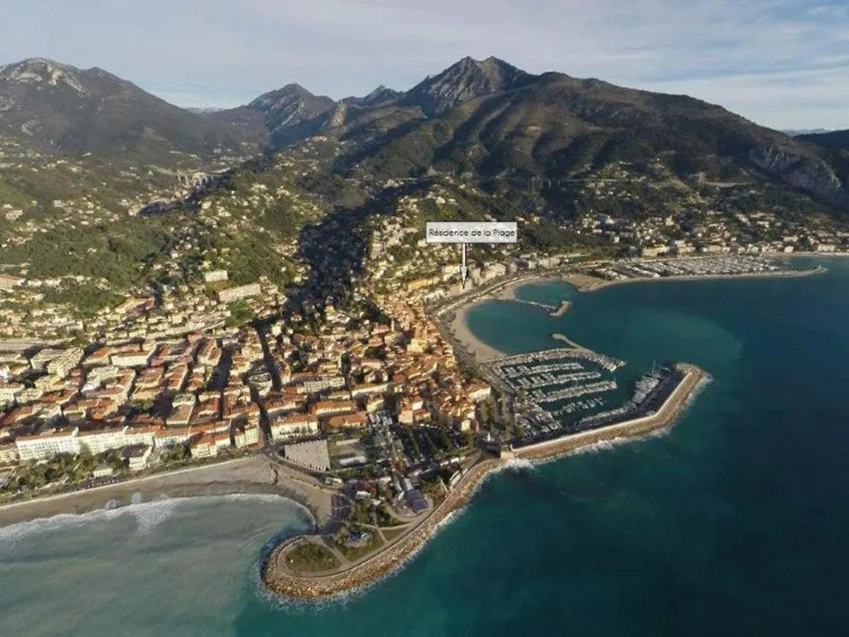 Grand 2 Pieces Climatise Avec Terrasse Et Garage Prive Pres De La Mer - Fr-1-196-311 Menton Frankrike